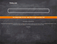 Tablet Screenshot of lilalou.com